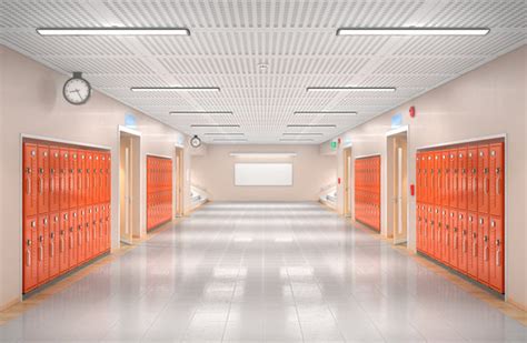 School Hallway Background Images