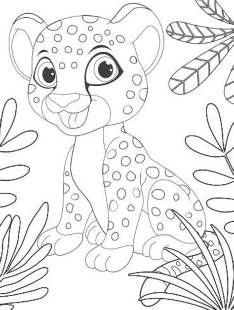 Cheetah Coloring Pages For Adults