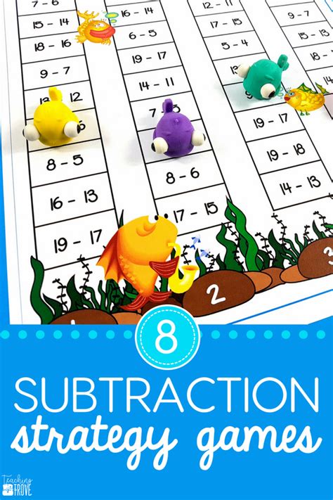 Subtraction Strategy Games - Count Backs, Using Doubles, Subtracting 9 and 10 | Subtraction ...