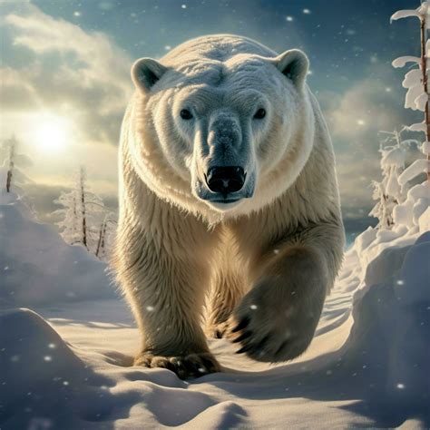 Polar bear wild life photography hdr 4k 30701960 Stock Photo at Vecteezy