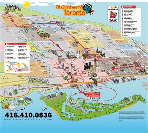 Toronto Tourist Attractions Map Printable Map Of Toronto Free | The Best Porn Website