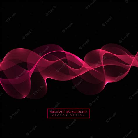 Premium Vector | Abstract pink flowing wave vector