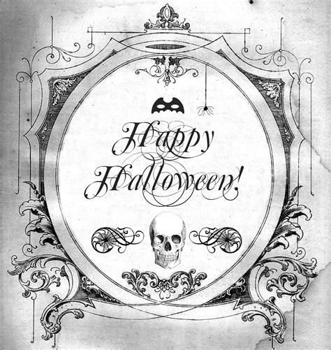 Halloween FREE PRINTABLE for transfers prints tags anything at all - The Cottage Market