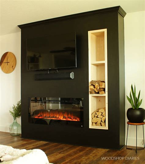 Modern Diy Electric Fireplace Wall