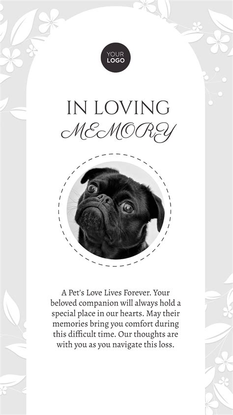 Free Veterinary Condolence Card Template - Edit Online & Download | Template.net