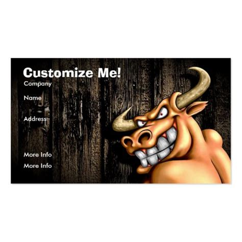 Bull Card / Customizable Business Card