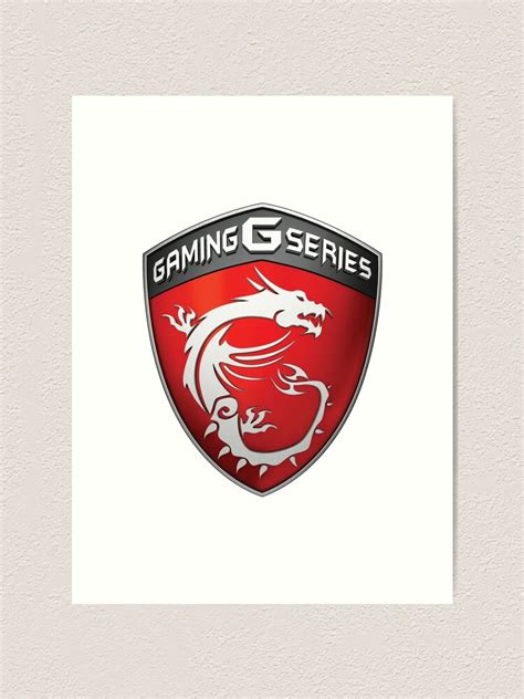 "MSI Gaming Logo" Art Print by xrikxs | Redbubble