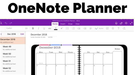 Onenote Calendar Template 2022