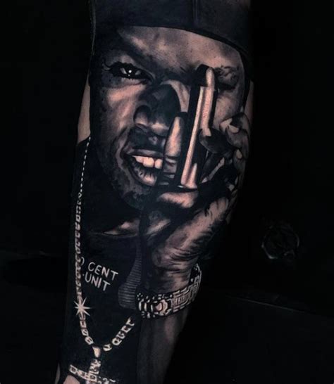 50 Cent Back Tattoo