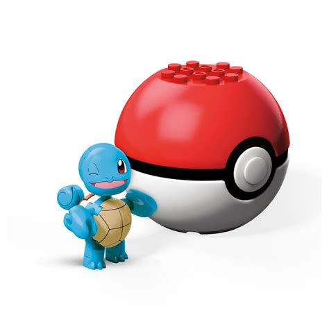 Mega Construx Pokemon Buildable Squirtle Figure & Poke Ball - Walmart.com - Walmart.com