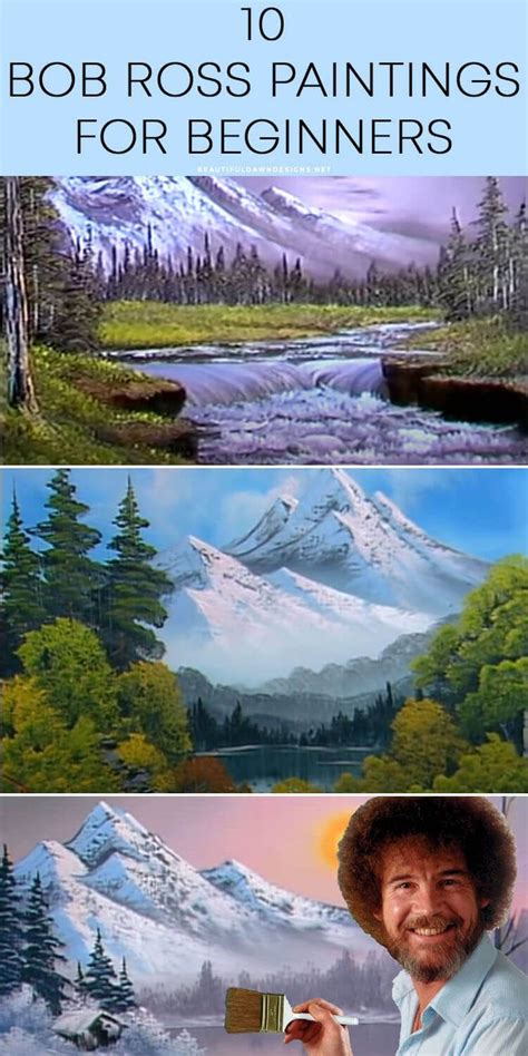 bob ross paintings for beginners with the title'bob ross paintings for beginners