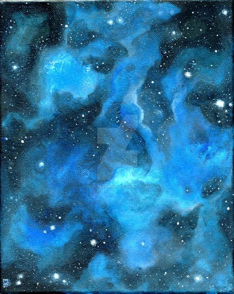 Blue Galaxy Painting by EmilyGardner on DeviantArt