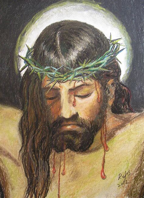 Christ on the cross Painting by Antony Rufus - Fine Art America