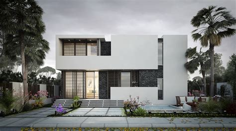 Modern Villa Elevation Design - Modern Villa Elevation - 1577 Sq. Ft. - Kerala home design ...