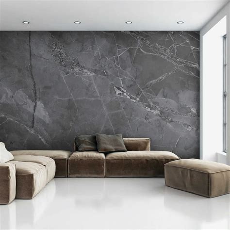 Wall Mural Photo Wallpaper Dark gray marble Nr. u29912 | Uwalls.com