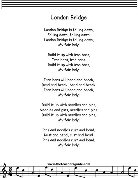 London Bridge Is Falling Down Lyrics