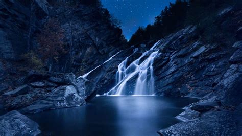 Night Waterfall Wallpapers - Top Free Night Waterfall Backgrounds - WallpaperAccess