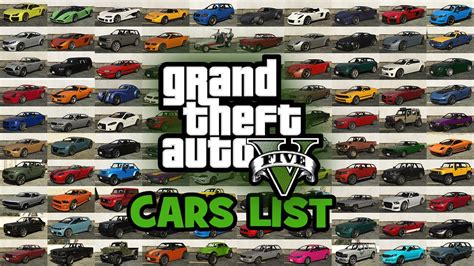 Gta V Cars List