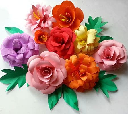 HOME DZINE Crafts | Use coloured card to make fun flowers