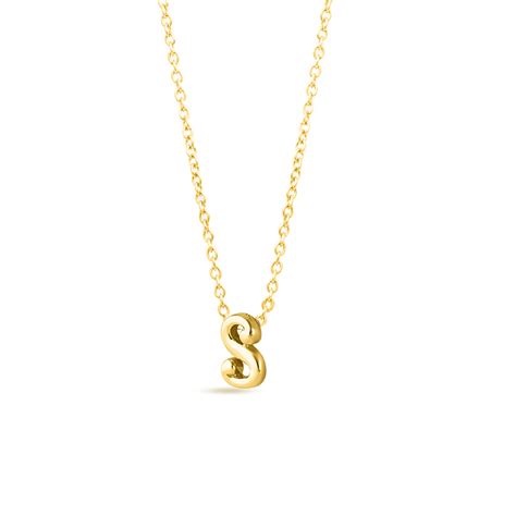 Classic Alphabet S Gold Necklace | Sleek Modern Design | CaratLane