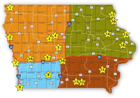 Iowa State Parks Map