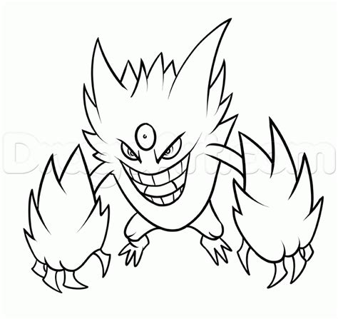 How To Draw A Mega Gengar Stats - PELAJARAN