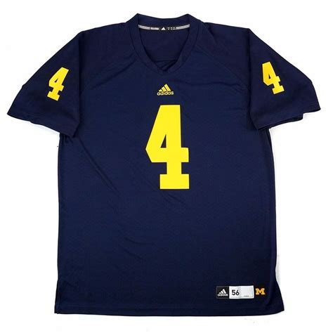 MICHIGAN WOLVERINES ADIDAS AUTHENTIC ON-FIELD GAME FOOTBALL JERSEY MEN'S | eBay