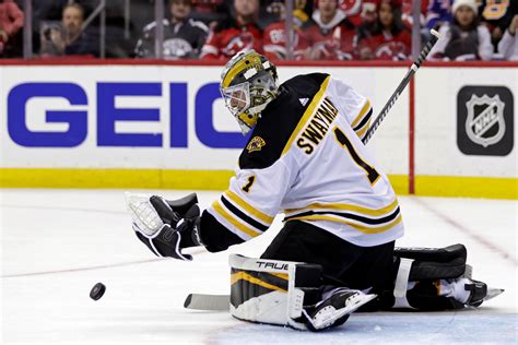 Jeremy Swayman 'couldn't be happier' staying with Bruins after arbitration