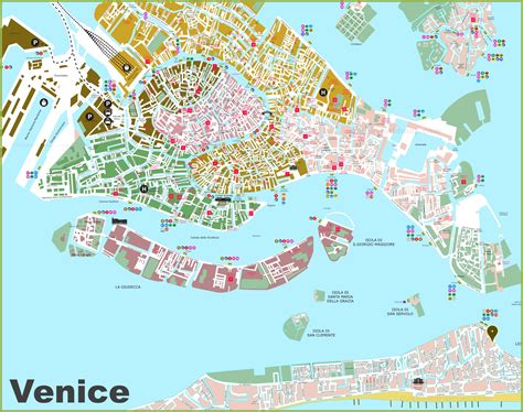 Map Of Tourist Attractions In Venice Italy - Get Latest Map Update