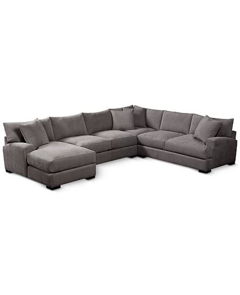 Black Fabric Sectional Sofa Set | Sectional Sofas