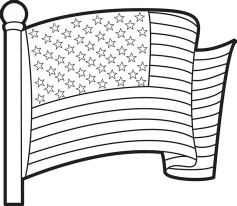 American Flag Coloring Page For Preschool at GetColorings.com | Free printable colorings pages ...