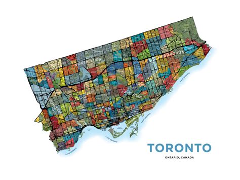 Toronto Neighbourhoods Map - Detailed Version – Jelly Brothers