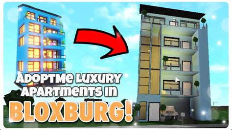 Roblox AdoptMe Luxury Apartments in Bloxburg (exterior) | Bloxburg Build - YouTube