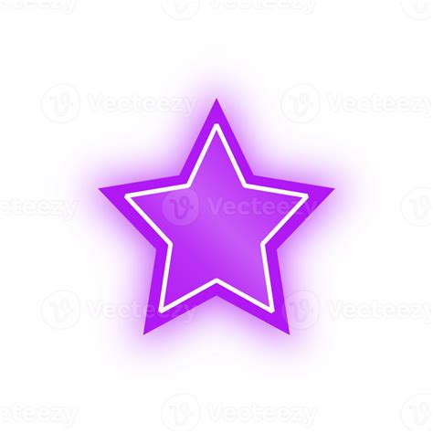 Neon Purple Star Banner, Neon Star 10984305 PNG