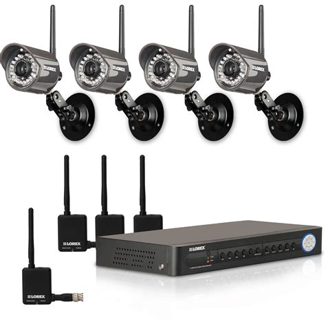 Lorex Digital Wireless Security Camera System LH114501C4W B&H