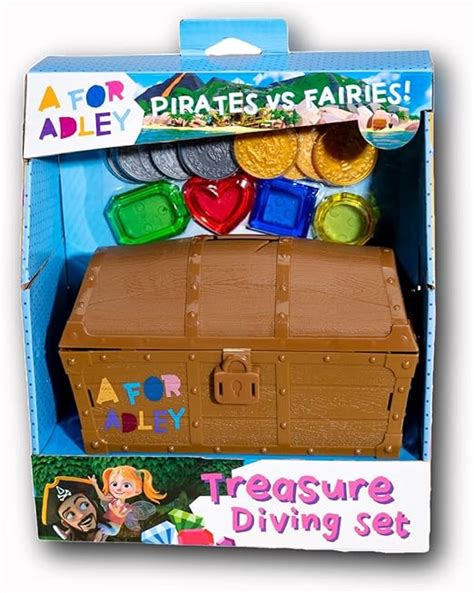 Amazon.com: A FOR ADLEY Merch, Adley Toy Pirates vs Fairies Treasure Dive Chest for Boys and ...