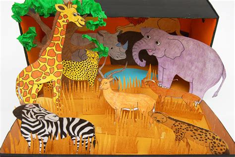 Giraffe Habitat Diorama