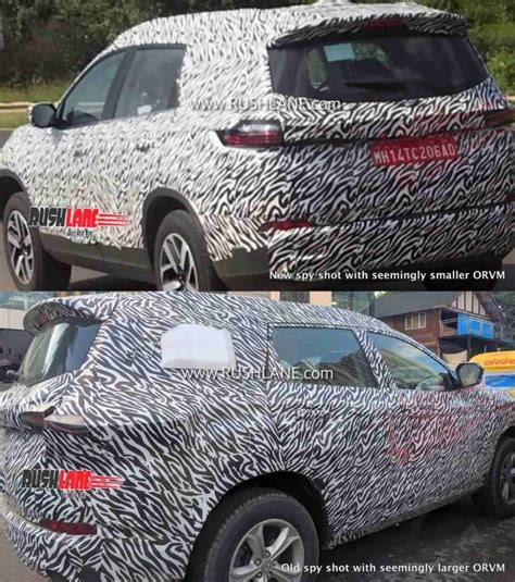 Tata Harrier 7 seater SUV spied - To get new design smaller ORVMs?