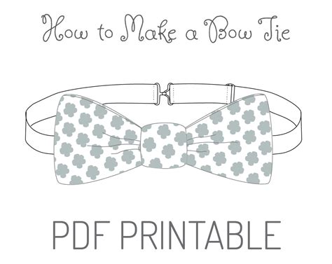 Bow Tie Sewing Pattern Bow Tie Sewing Instructions Etsy - figswoodfiredbistro.com