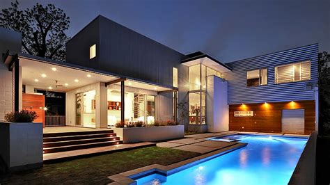 HD wallpaper: white and black concrete house with swimming pool, Mansion, modern | Wallpaper Flare