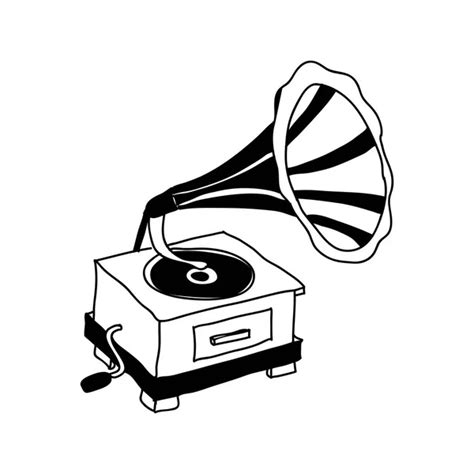 Vintage Gramophone, Record player Stock Vector Image by ©Chuhail #14098486