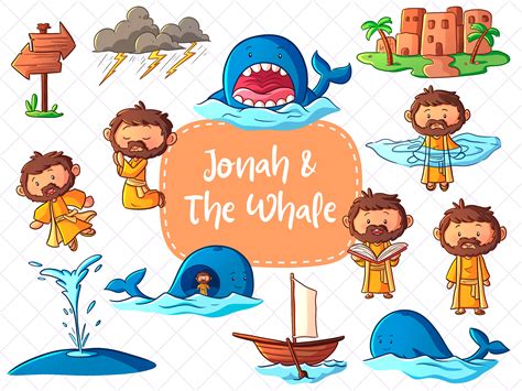 Jonah And The Whale Clipart