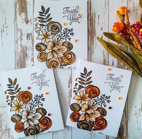 Pin by Sylvia Butcher on Cards using Flowers | Floral cards, Hand stamped cards, Stamped cards