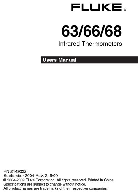 FLUKE 63 USER MANUAL Pdf Download | ManualsLib