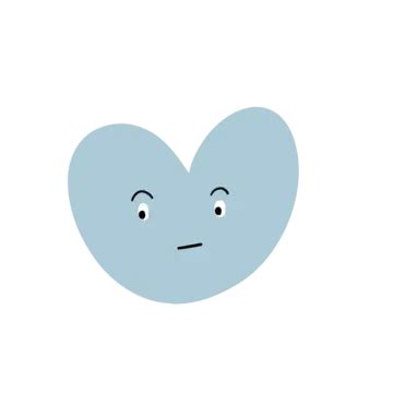 Blue Heart, Sticker Clipart Hearts Mashup Vector Illustration Valentine Day Cartoon Blue ...