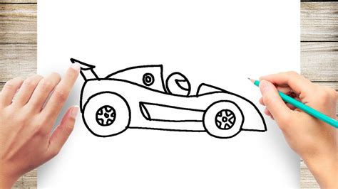 Race Car Drawing For Kids Easy