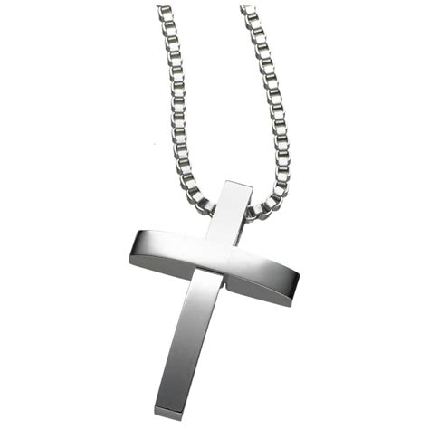 STEELX® Polished Stainless Steel Cross Pendant - 222765, Jewelry at Sportsman's Guide