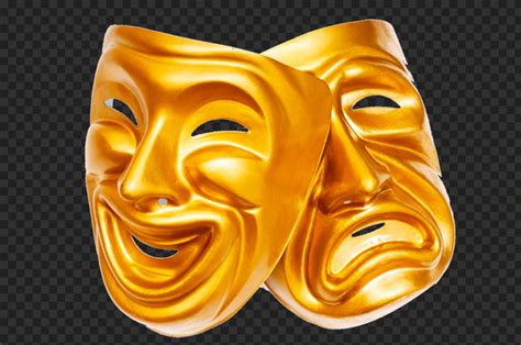 Gold Theatre Masks FREE PNG | Citypng