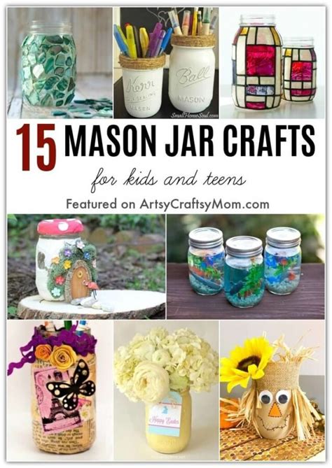 15 Mesmerizing Mason Jar Crafts for Kids and Teens