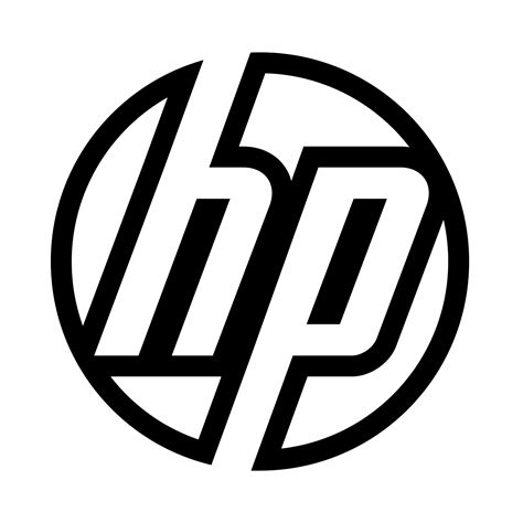 Black HP Logo - LogoDix